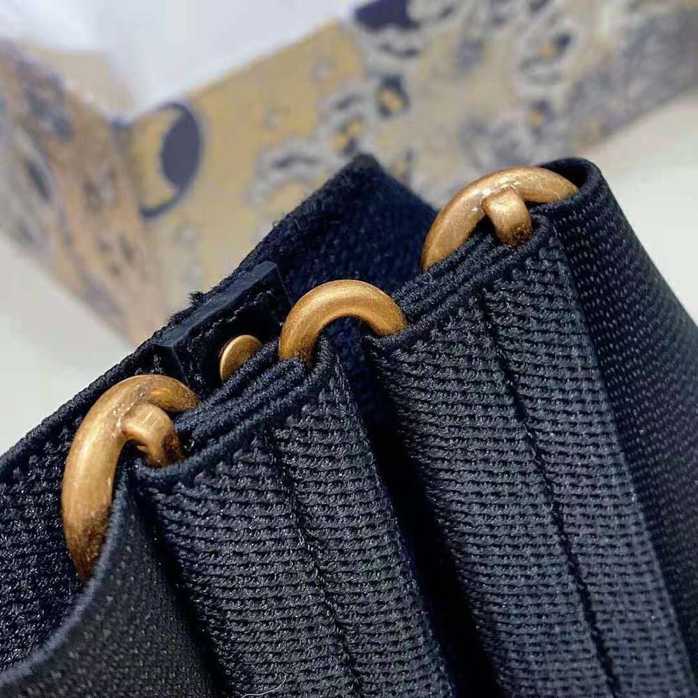 Dior Women Saddle Belt Black Smooth Calfskin and Technical Fabric 80 MM - image 6