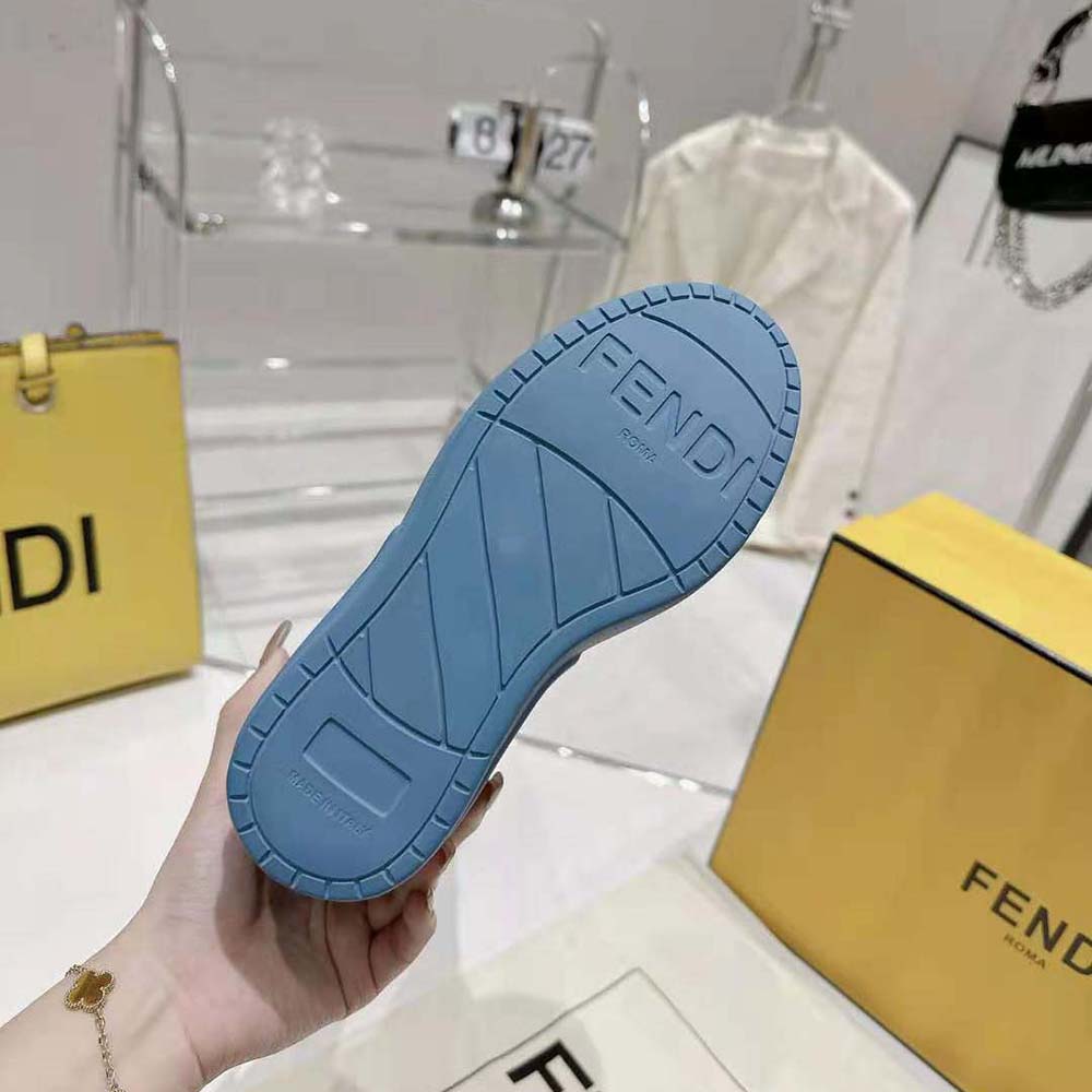 Fendi Women Fashion Show Blue Patent Leather Boots - image 10