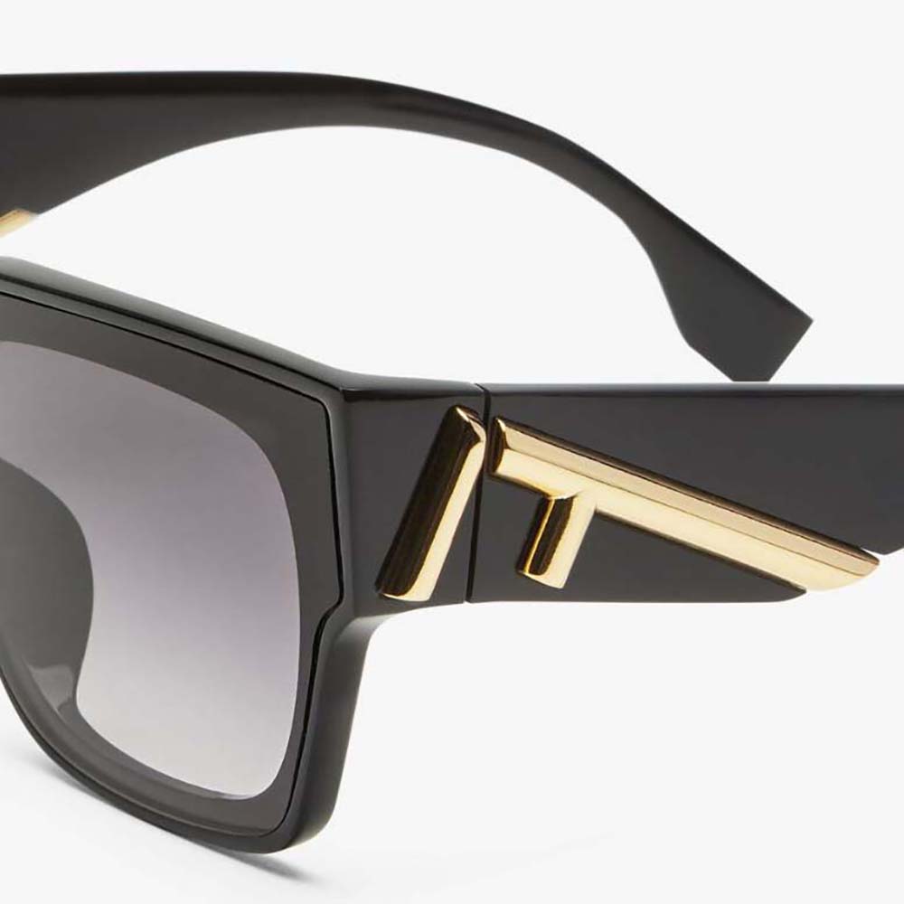 Side angle showing silhouette of Fendi Women Fendi First sunglasses