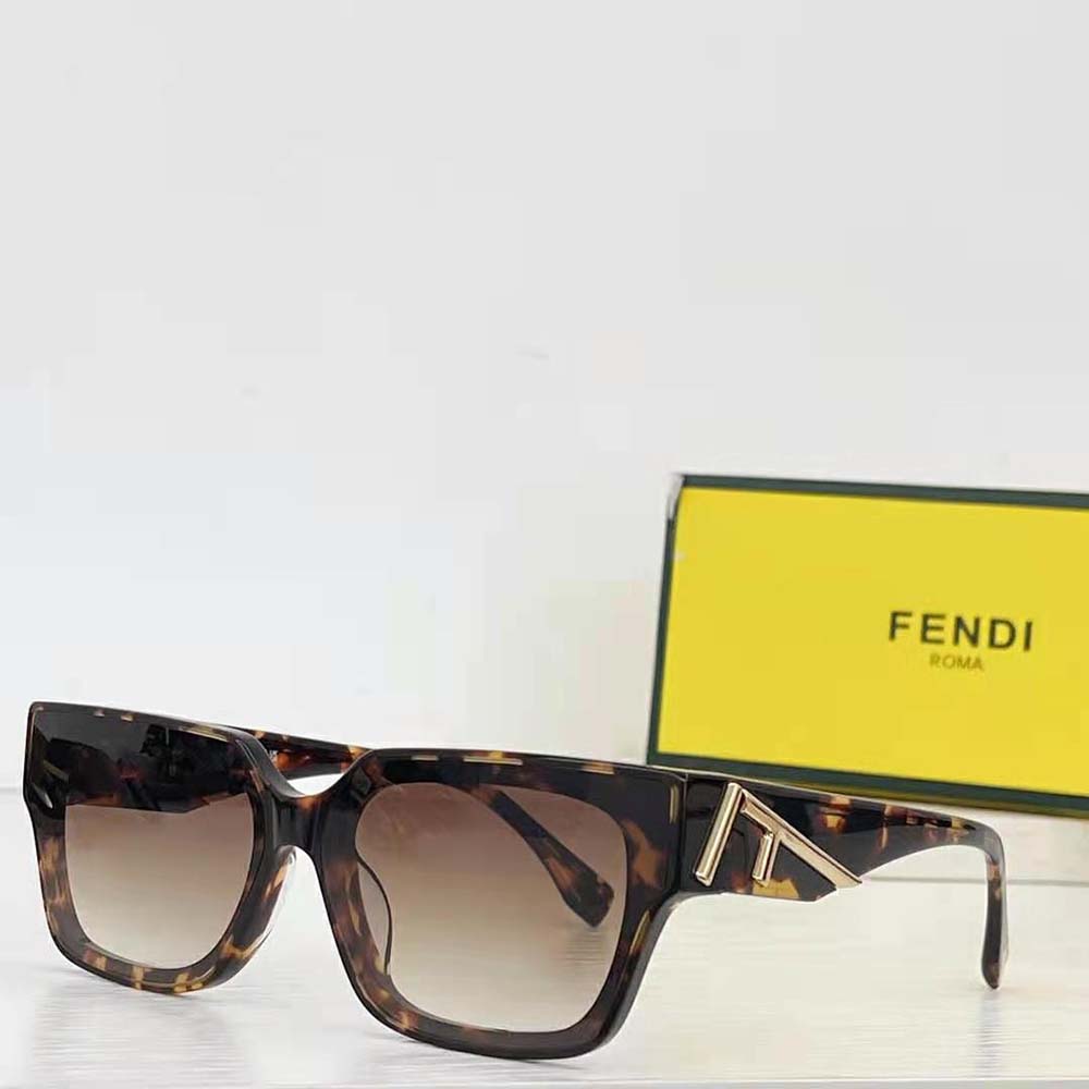 Fendi Women Fendi First Havana Acetate Sunglasses - image 4