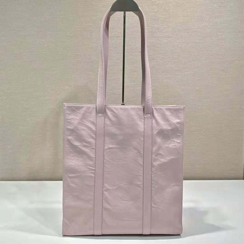 Prada Women Small Antique Nappa Leather Tote-Pink - image 4