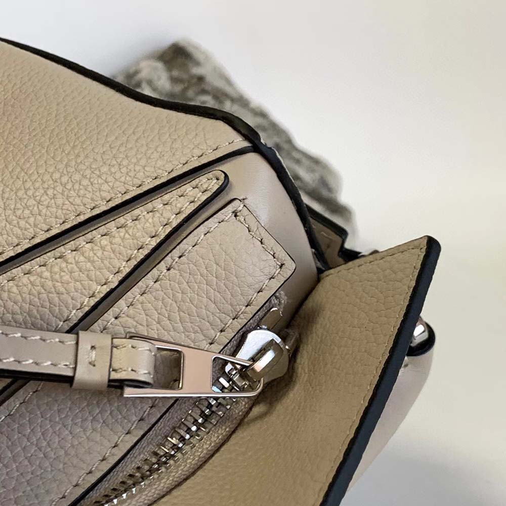 Loewe Women Puzzle Small Bag in Classic Calf Leather-Beige - image 7