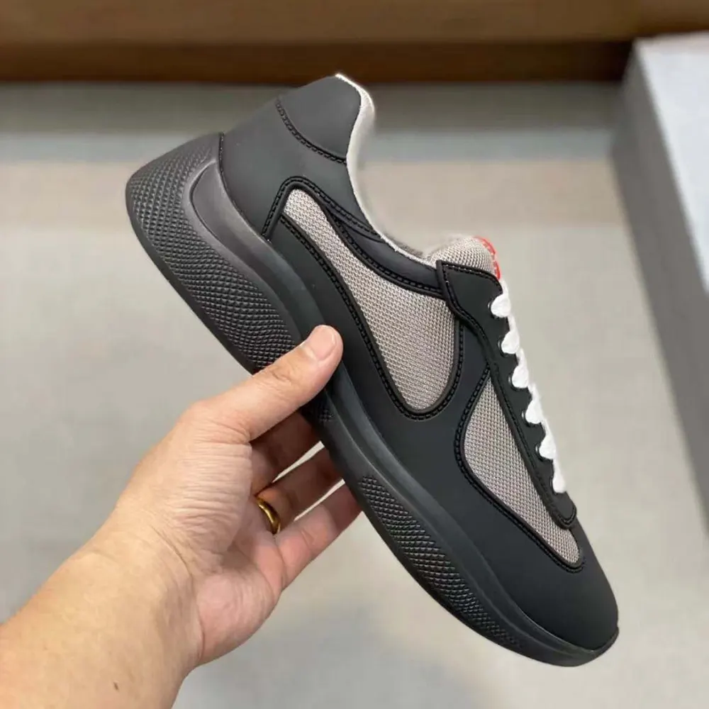 Prada Unisex America’s Cup Soft Rubber and Bike Fabric Sneakers-Black - image 7