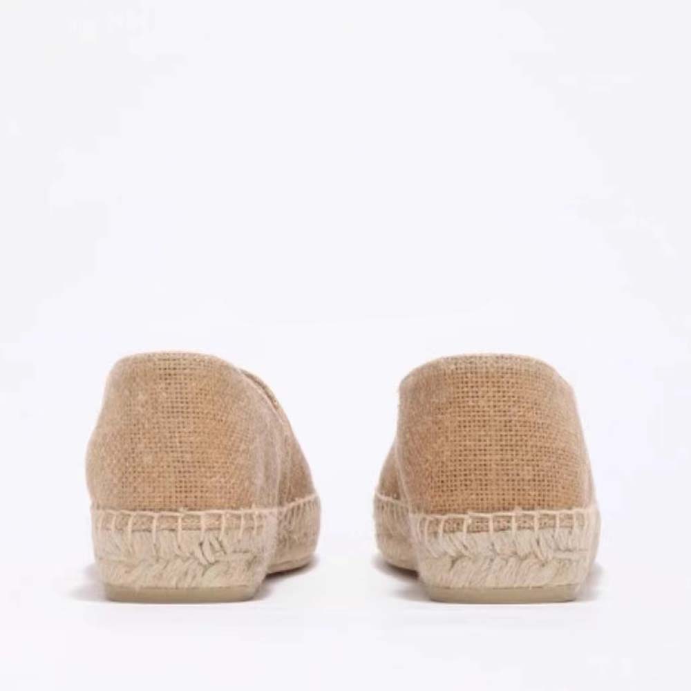 Prada Women Crochet Espadrilles with Embroidered Logo-Beige - image 6