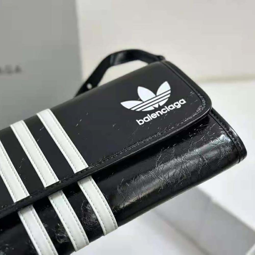 Balenciaga Women Balenciaga / Adidas Wallet on Strap in Black - image 8