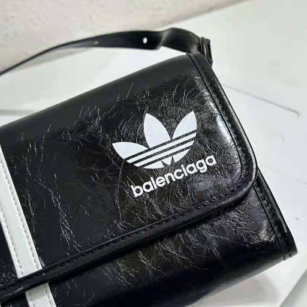 Balenciaga Women Balenciaga / Adidas Wallet on Strap in Black - image 7