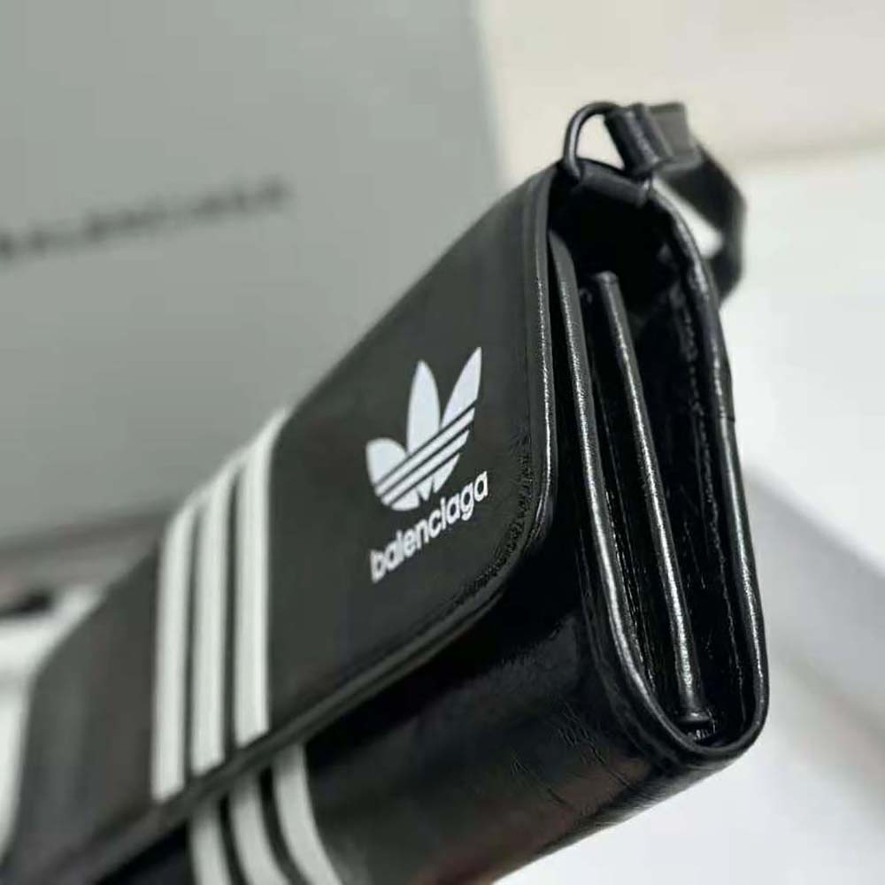 Balenciaga Women Balenciaga / Adidas Wallet on Strap in Black - image 6