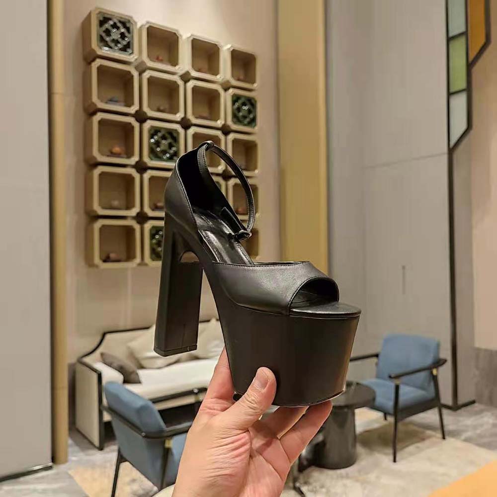 Balenciaga Women Camden 160mm Sandal in Black - image 5