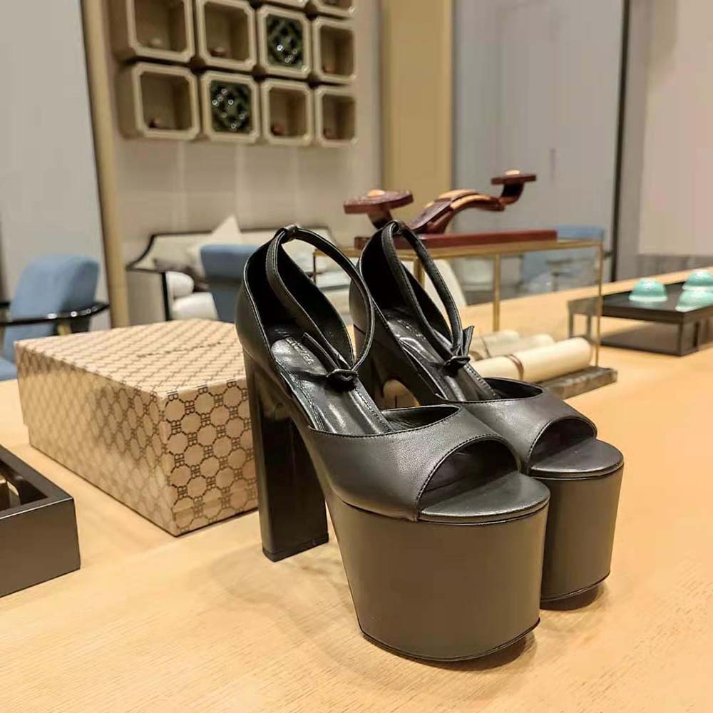 Balenciaga Women Camden 160mm Sandal in Black - image 6