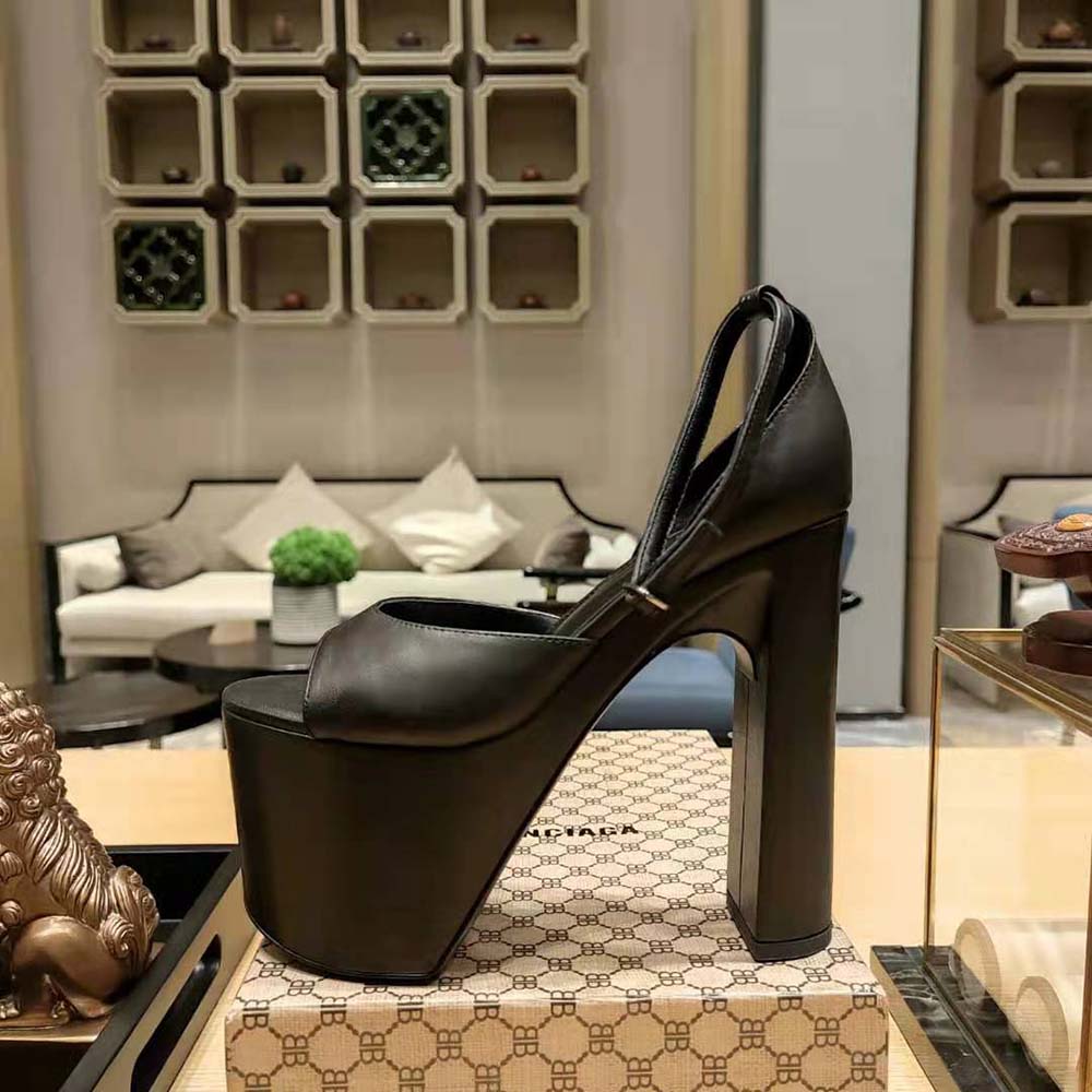 Balenciaga Women Camden 160mm Sandal in Black - image 9
