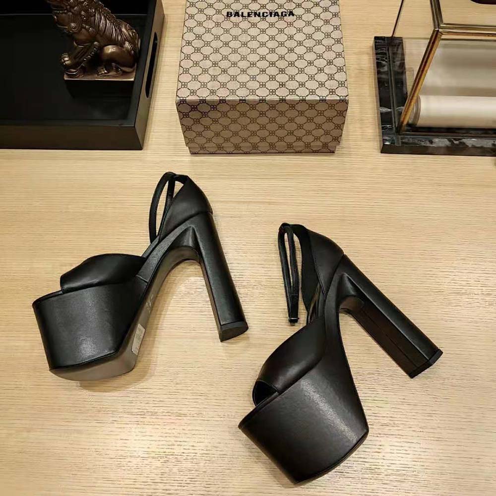 Balenciaga Women Camden 160mm Sandal in Black - image 8