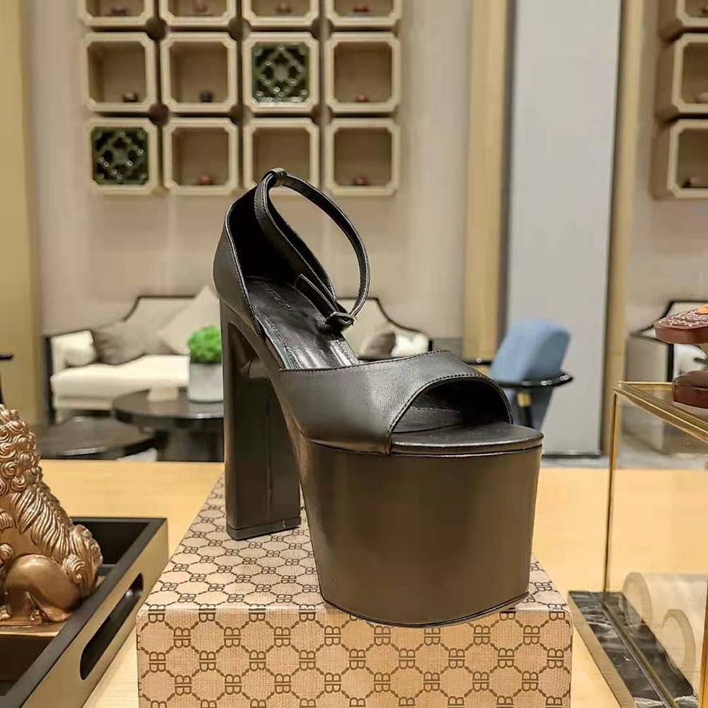 Balenciaga Women Camden 160mm Sandal in Black - image 7