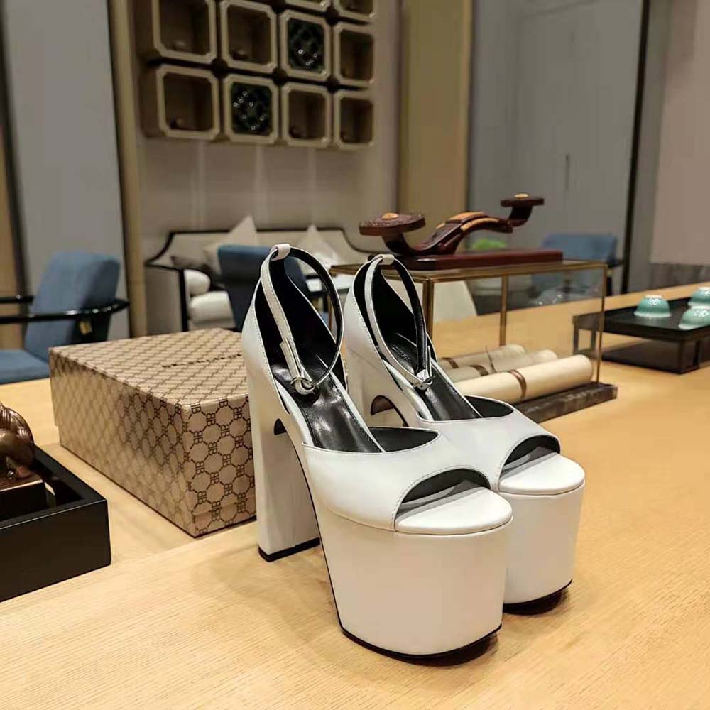 Balenciaga Women Camden 160mm Sandal in Optic White - image 4