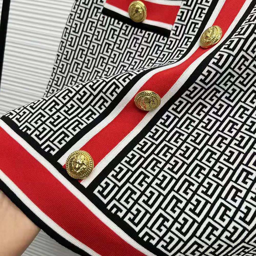 Balmain Women Knit Skirt with Buttons - image 8