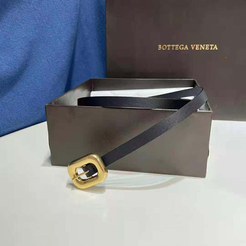 Bottega Veneta Women Chain Link Belt-Black - image 4