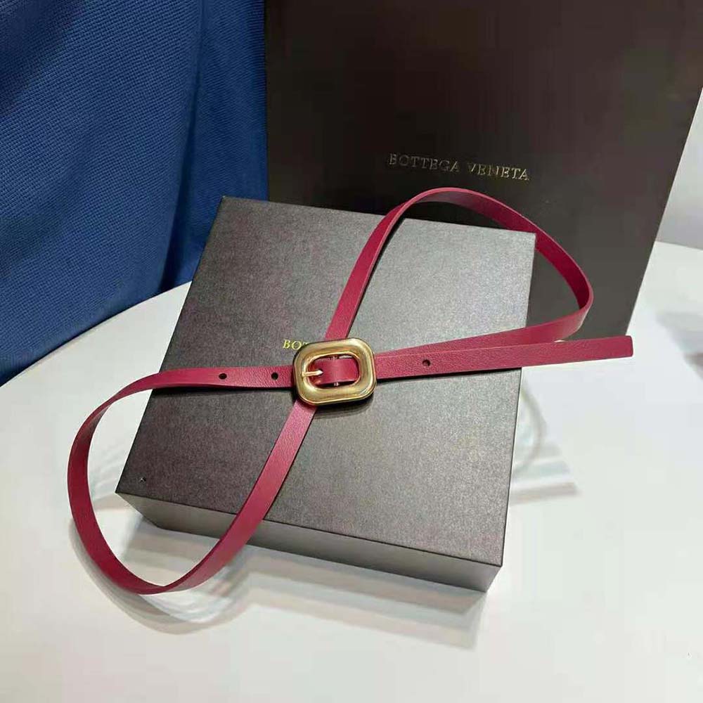 Bottega Veneta Women Chain Link Belt-Maroon - image 5