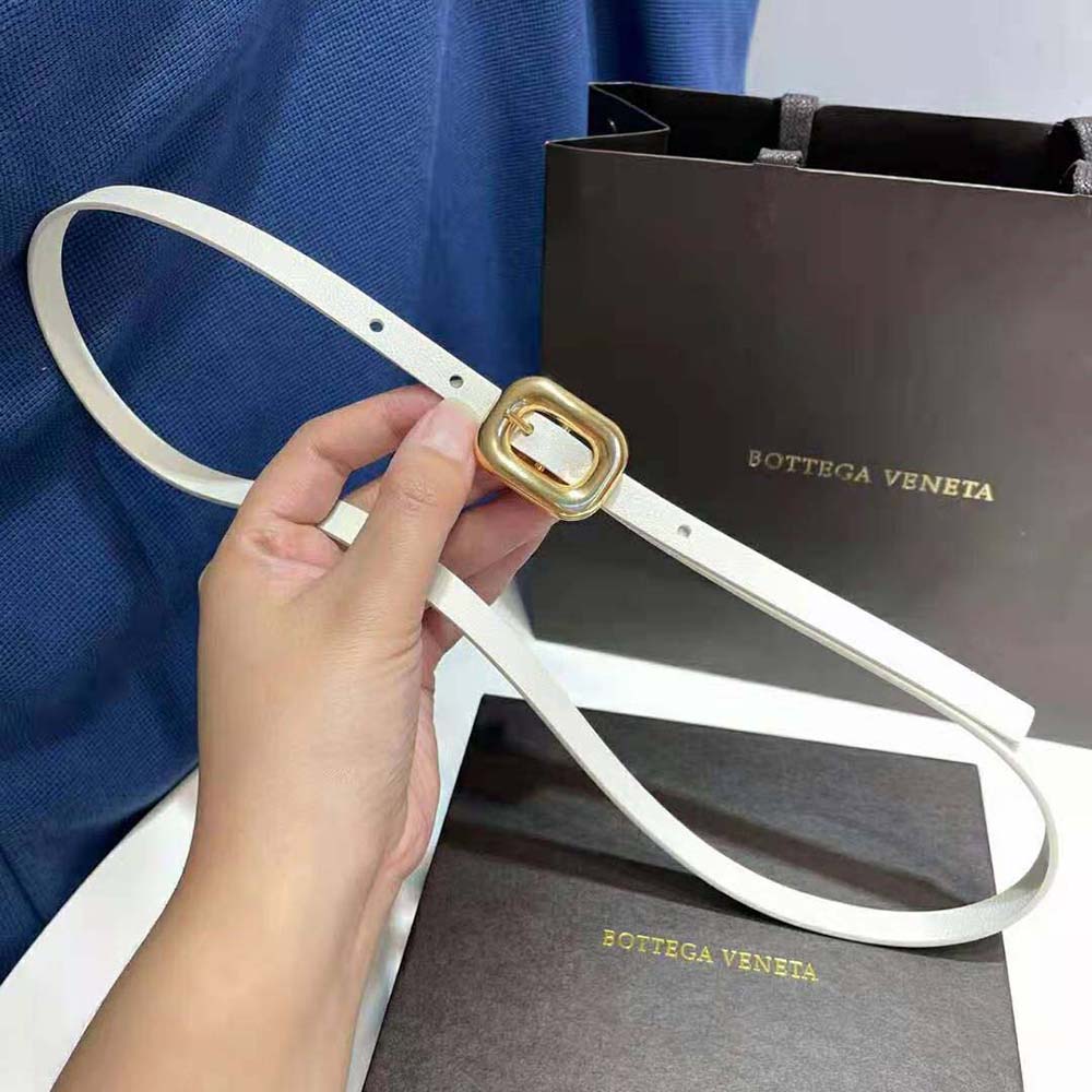 Bottega Veneta Women Chain Link Belt-White - image 5