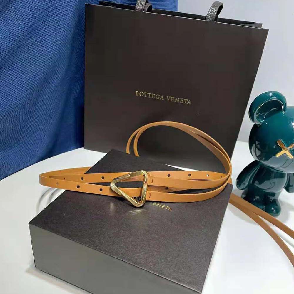 Bottega Veneta Women Grasp Belt Leather Double Strap-Brown - image 5