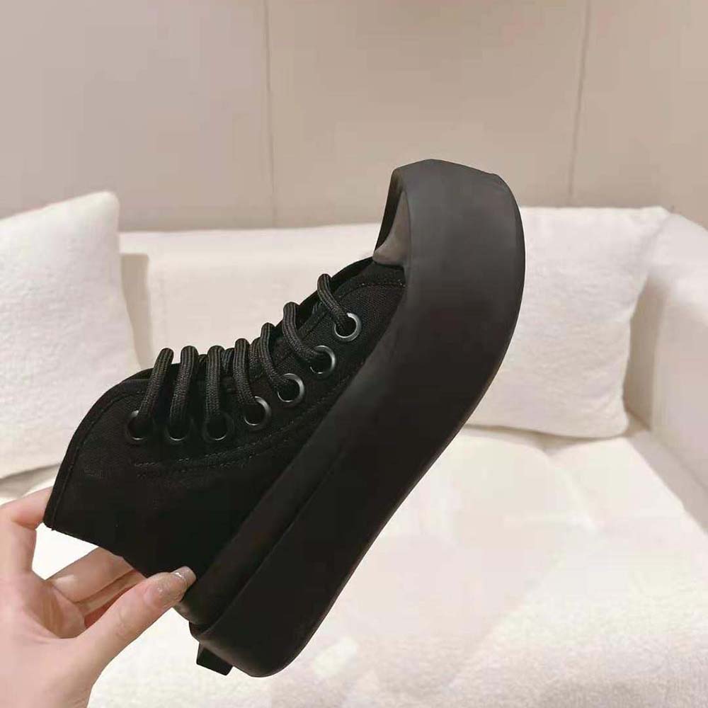 Bottega Veneta Unisex Jumbo Sneaker Nylon High Top Lace-up Sneakers-Black - image 8