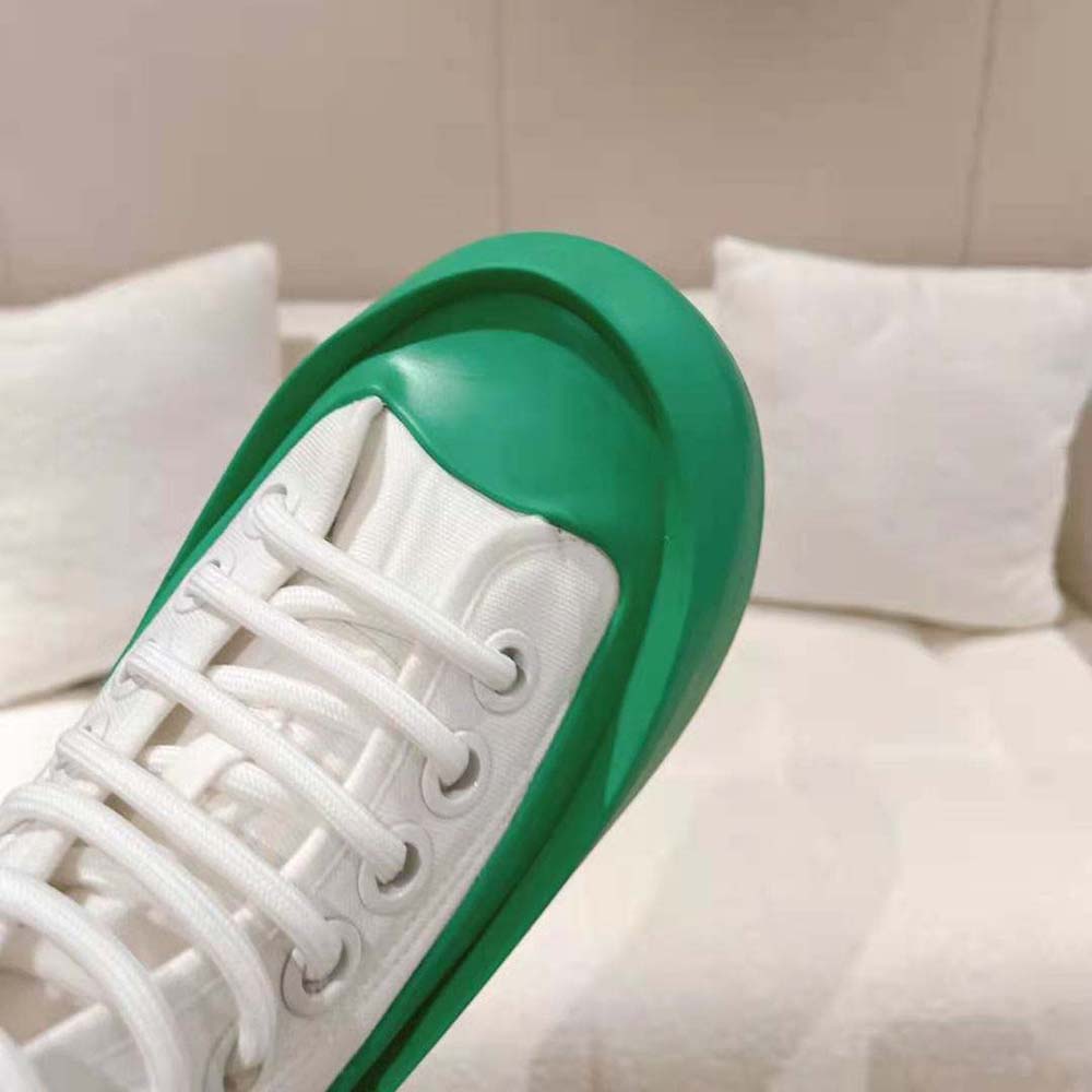 Bottega Veneta Unisex Jumbo Sneaker Nylon High Top Lace-up Sneakers-Green - image 8