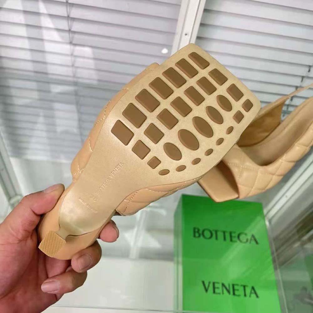 Bottega Veneta Women Padded Slingback Sandal in 9 cm Heel Height-Beige - image 10