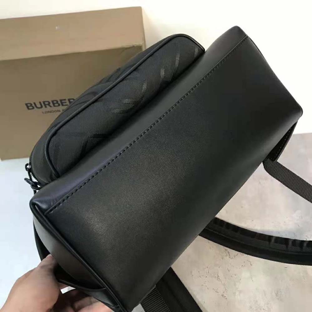 Burberry Men Monogram Jacquard Backpack-Black - image 6