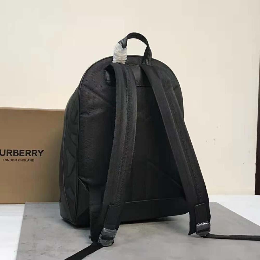 Burberry Men Monogram Jacquard Backpack-Black - image 5