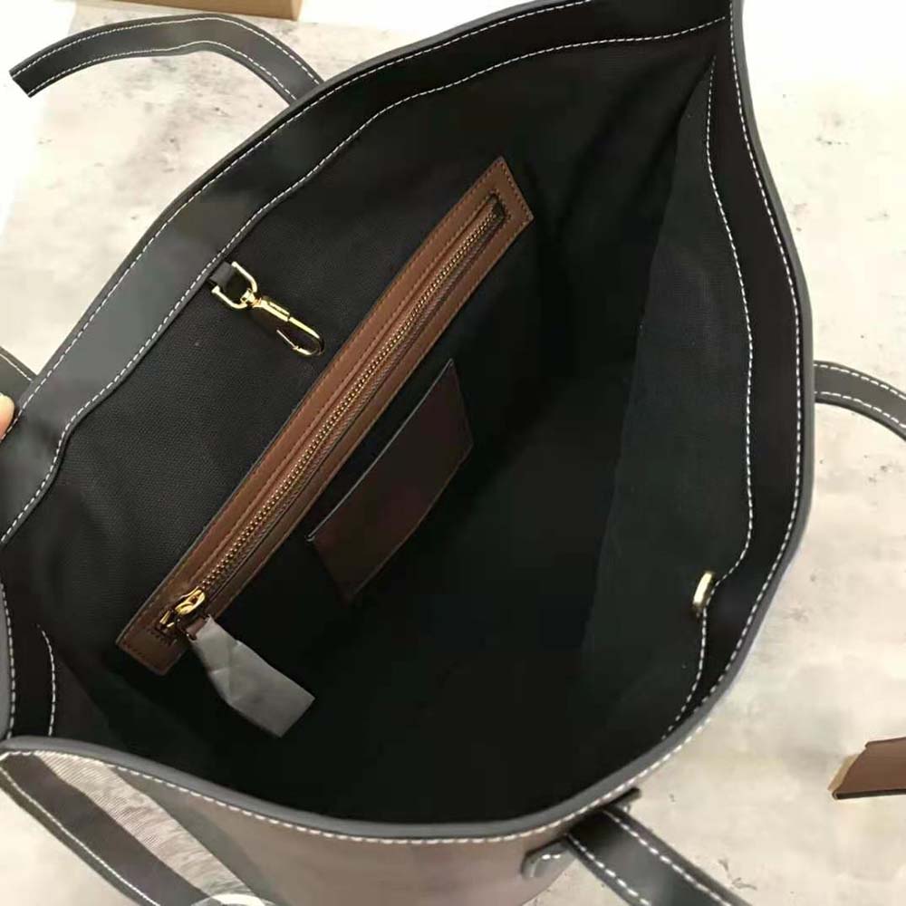 Burberry Women Check Tote in Calf Leather - image 10