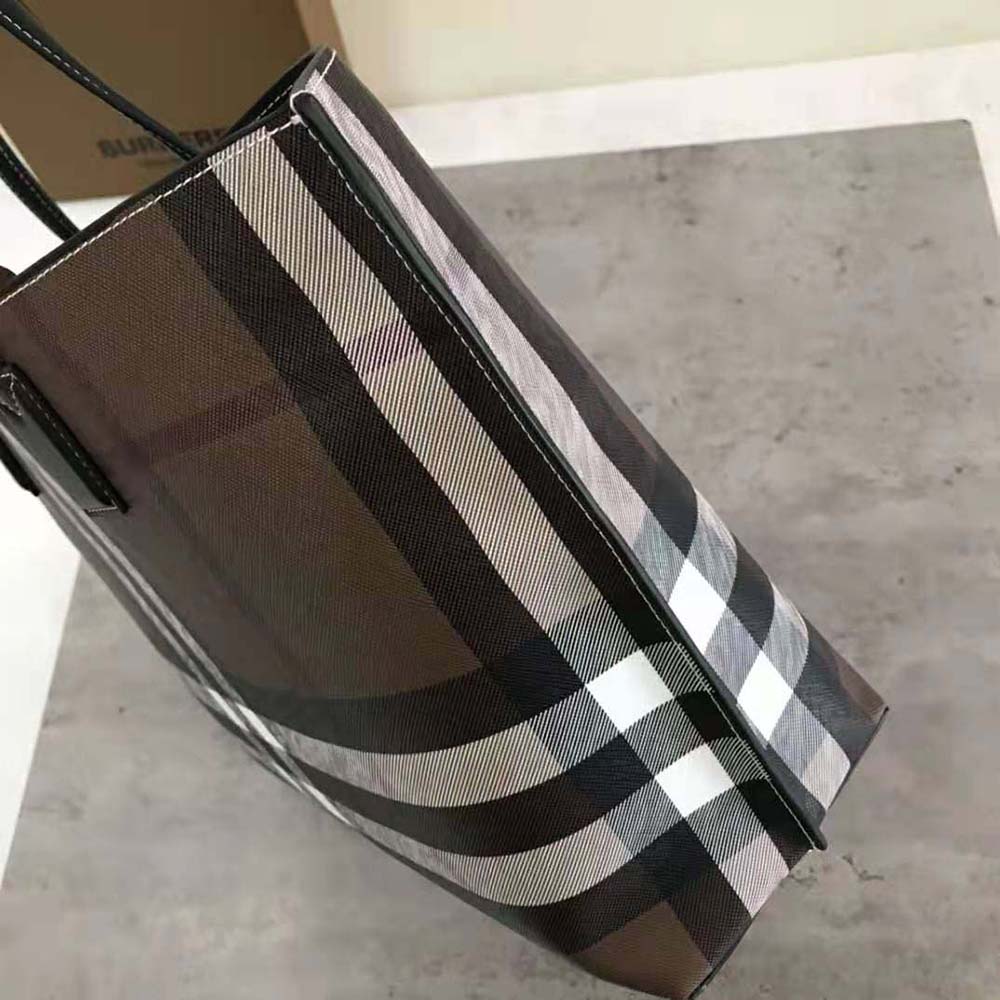 Burberry Women Check Tote in Calf Leather - image 6