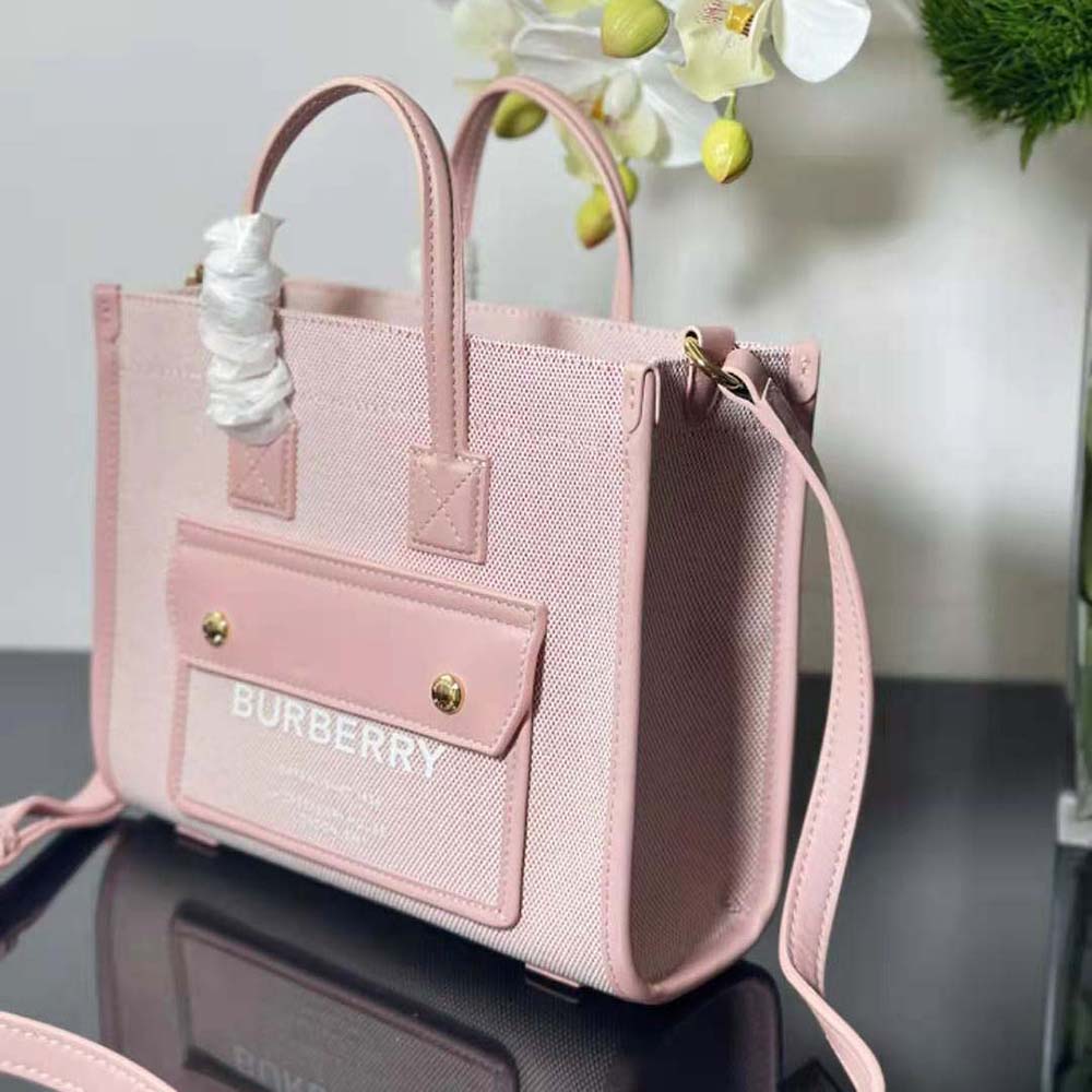 Burberry Women Mini Freya Tote-Pink - image 5