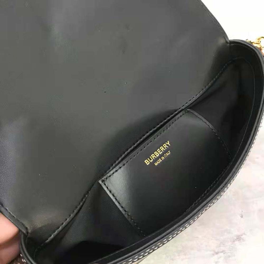 Burberry Women Top Handle Note Bag with Logo-engraved Studs - image 10