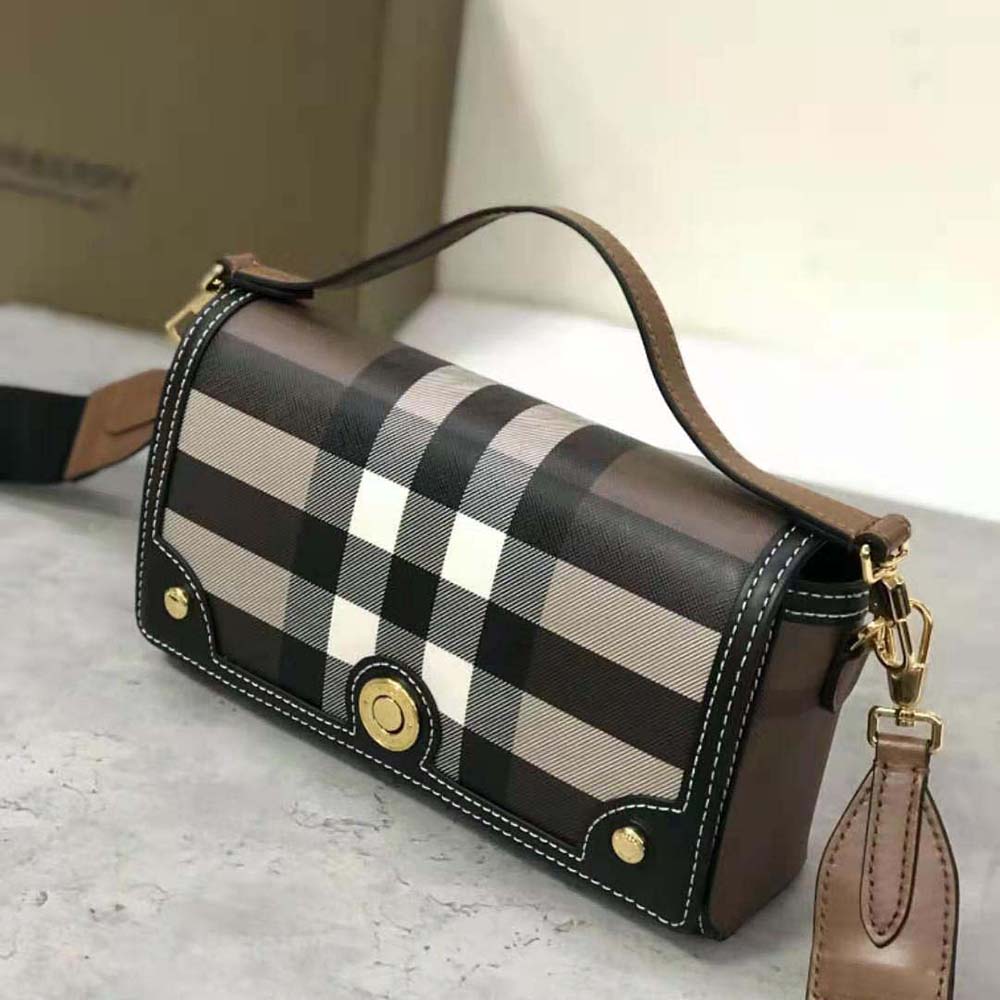 Burberry Women Top Handle Note Bag with Logo-engraved Studs - image 5