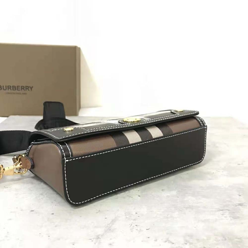 Burberry Women Top Handle Note Bag with Logo-engraved Studs - image 8