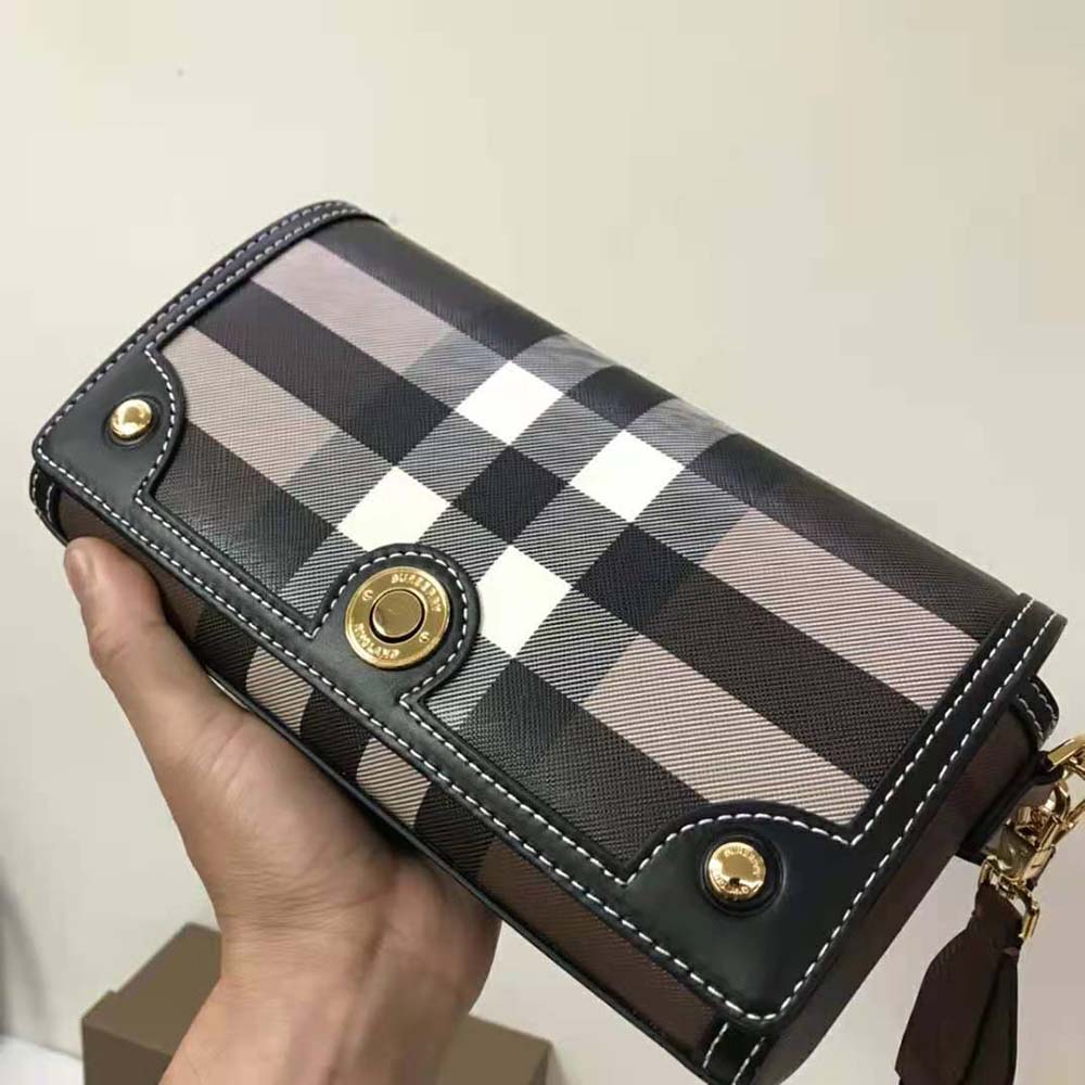 Burberry Women Top Handle Note Bag with Logo-engraved Studs - image 6