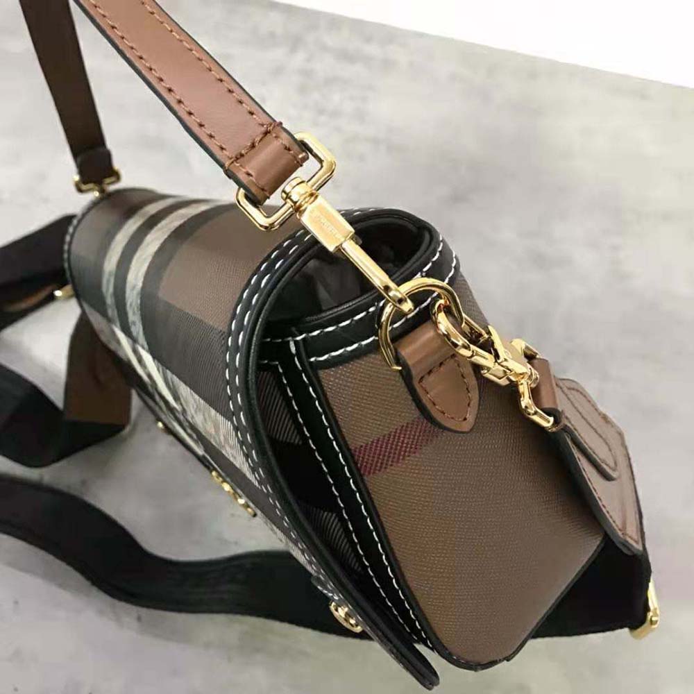 Burberry Women Top Handle Note Bag with Logo-engraved Studs - image 9