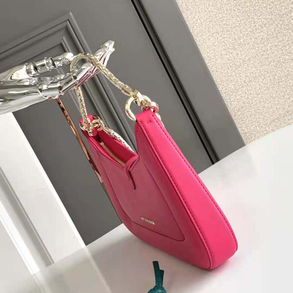 Bvlgari Women Serpenti Baia Small Shoulder Bag in Calf Leather-Pink - image 4