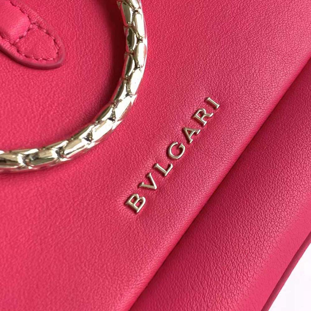 Bvlgari Women Serpenti Baia Small Shoulder Bag in Calf Leather-Pink - image 8
