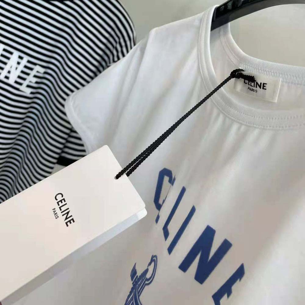 Celine Men 70’S Anchor T-shirt in Cotton Jersey - image 6