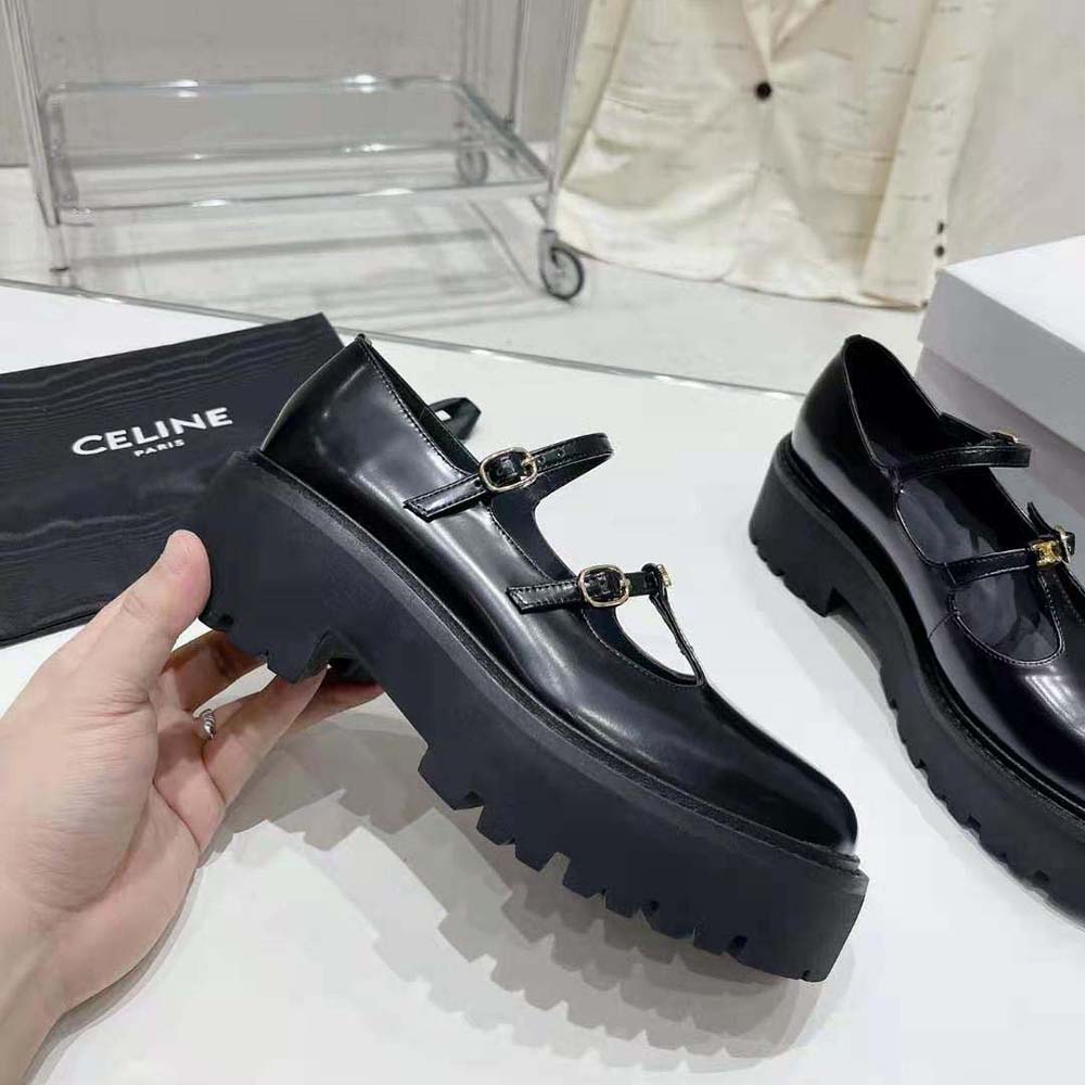 Celine Women Bulky Babies Triomphe in Polished Bull-Black - image 6