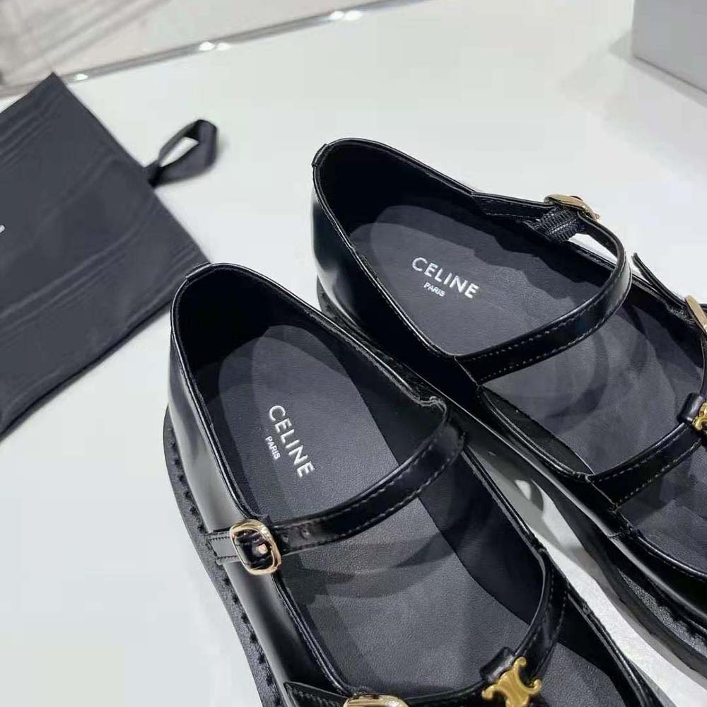 Celine Women Bulky Babies Triomphe in Polished Bull-Black - image 7