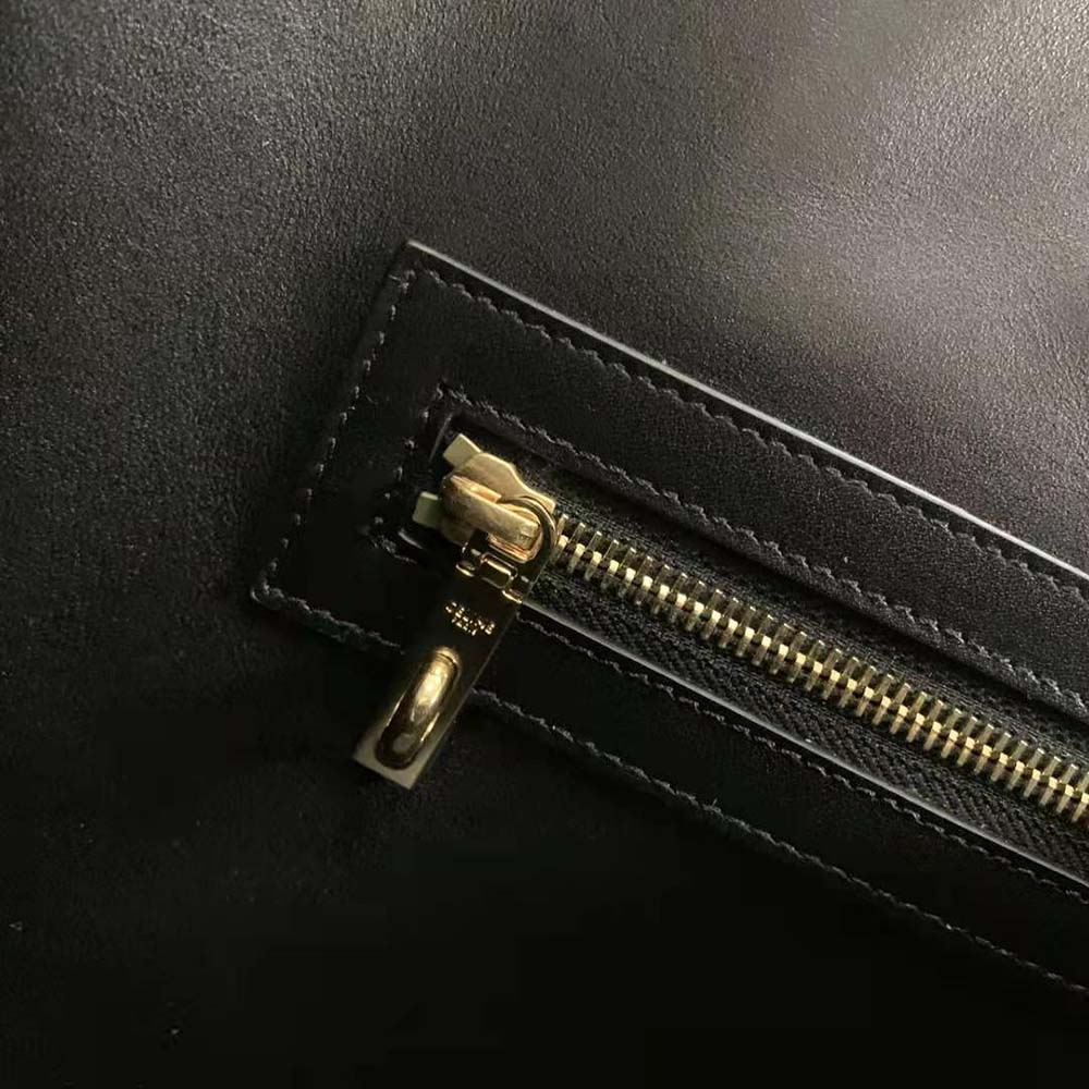 Celine Women Cabas 16 in Smooth Calfskin-Black - image 10