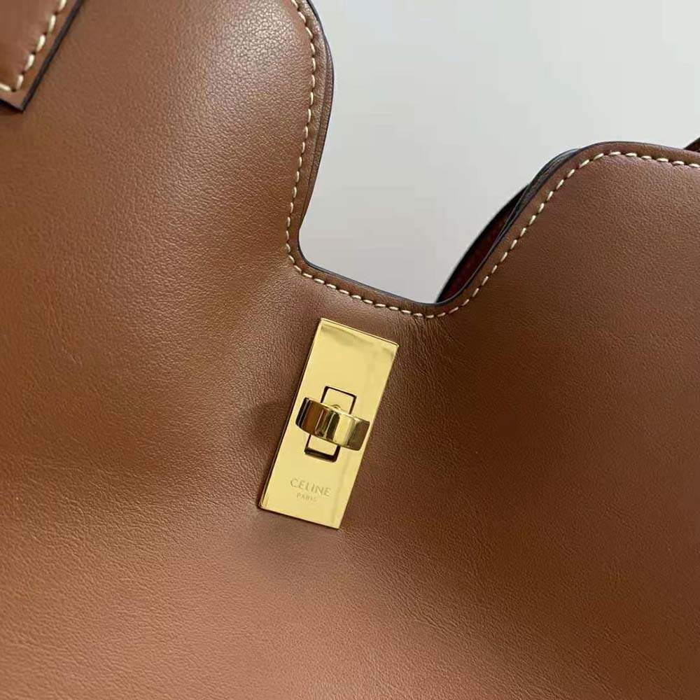 Celine Women Cabas 16 in Smooth Calfskin-Tan - image 9