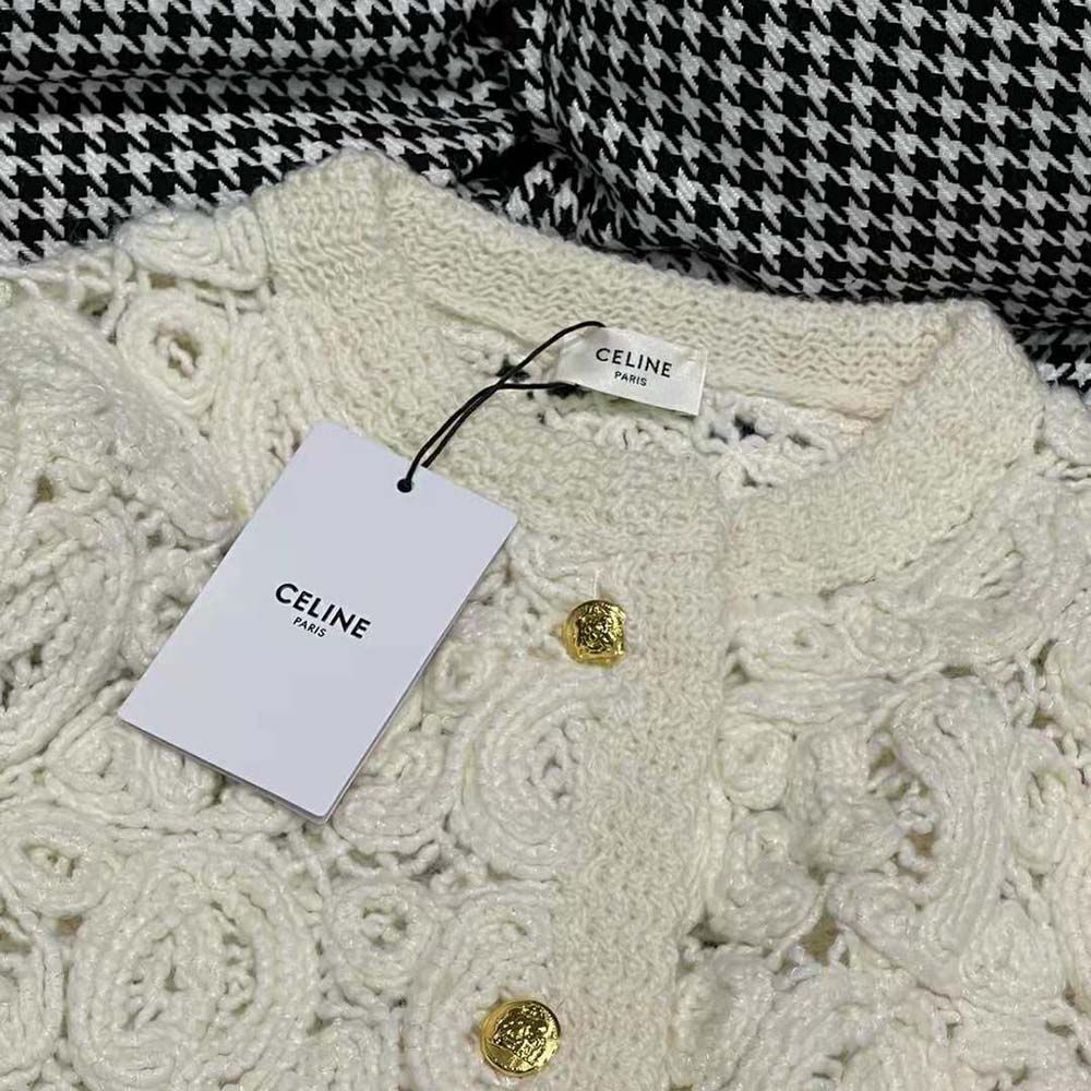 Celine Women Cardigan Jacket in Cornelly Wool - image 6