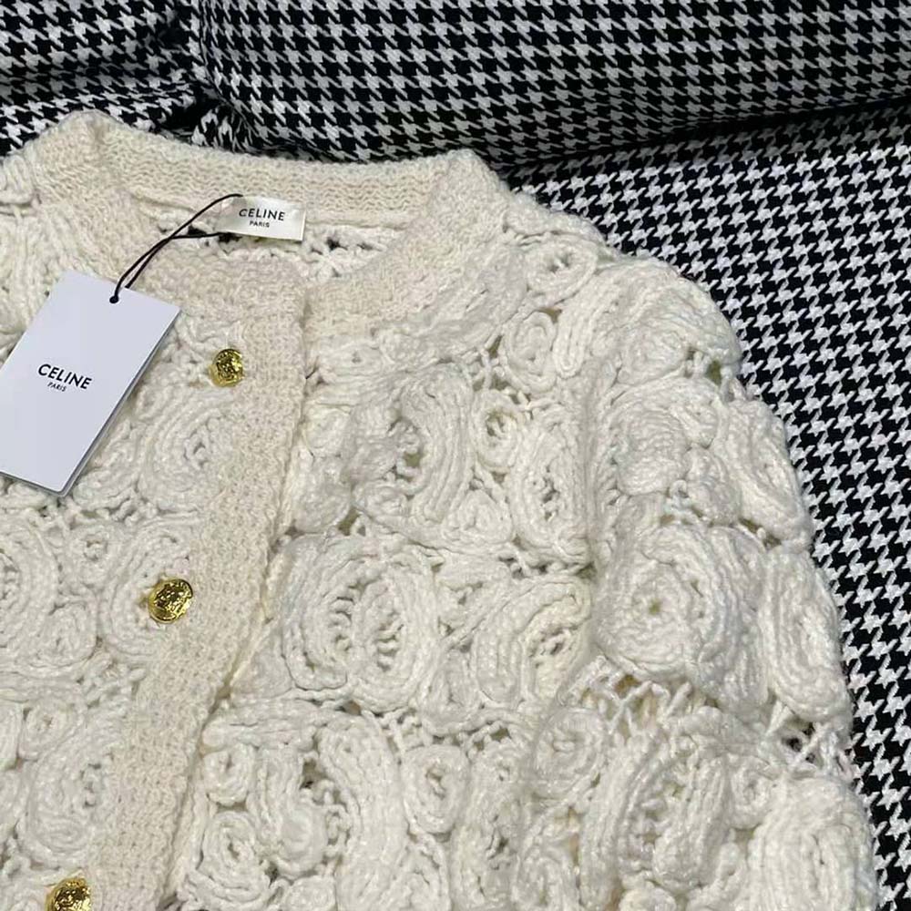 Celine Women Cardigan Jacket in Cornelly Wool - image 7