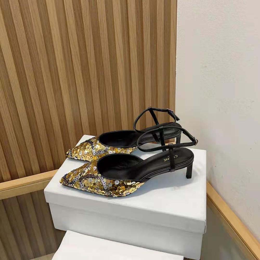 Celine Women Kitten in Embroidered Calfskin & Calfskin - image 4