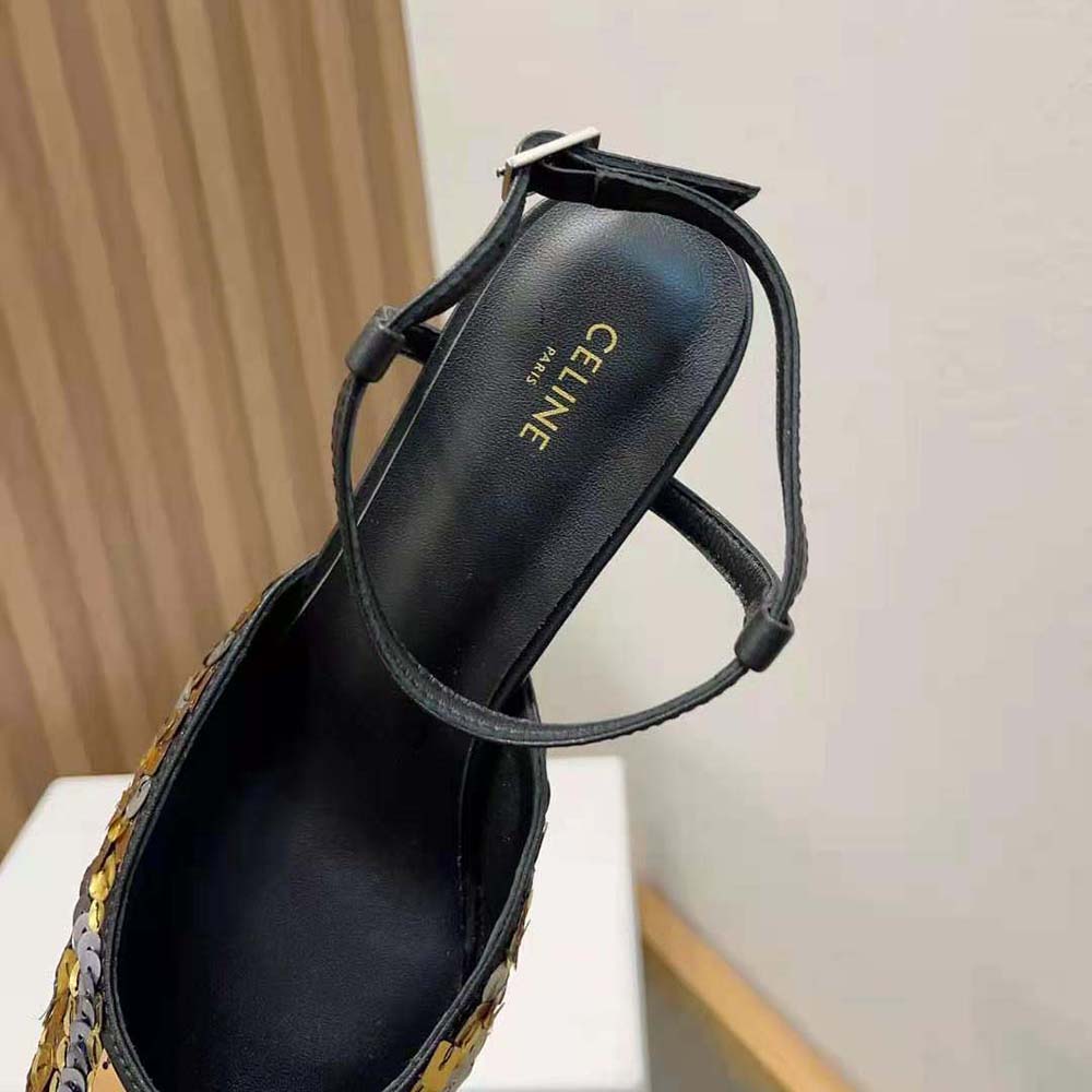 Celine Women Kitten in Embroidered Calfskin & Calfskin - image 9