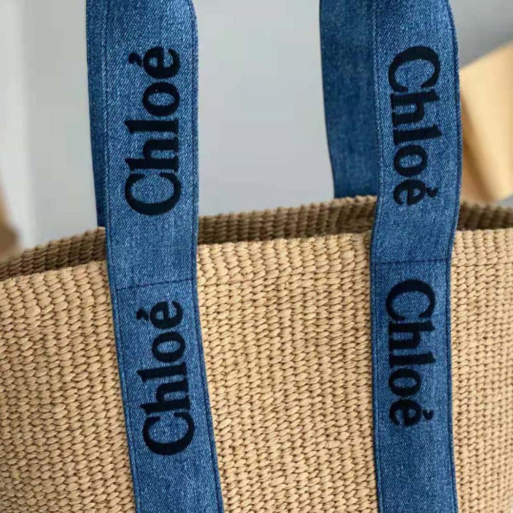 Chloe Women Large Woody Basket-Navy - image 7