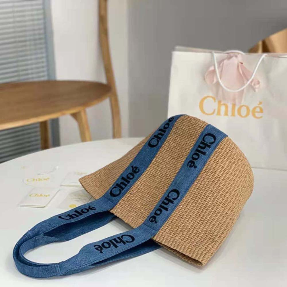 Chloe Women Large Woody Basket-Navy - image 4