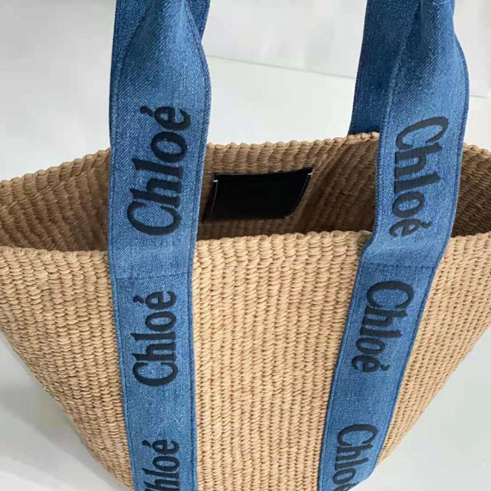 Chloe Women Large Woody Basket-Navy - image 5