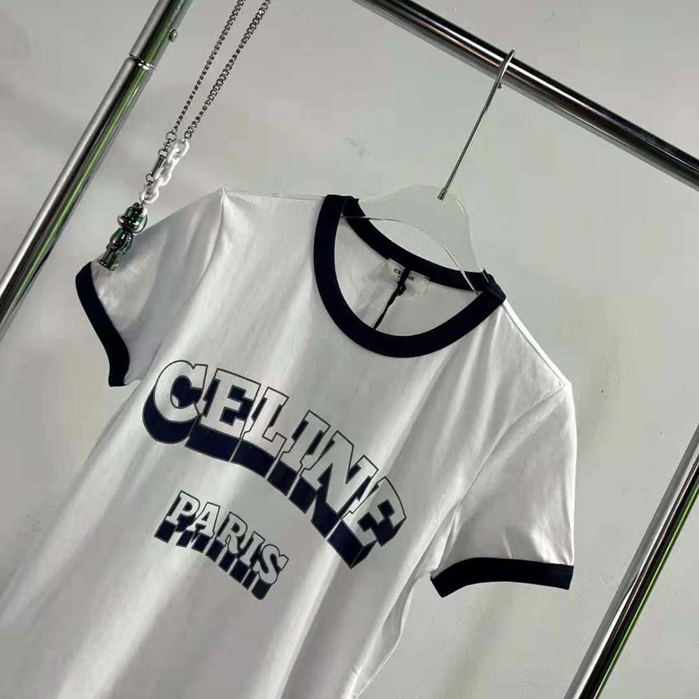 Celine Men Paris 70s T-shirt in Cotton Jersey - image 8